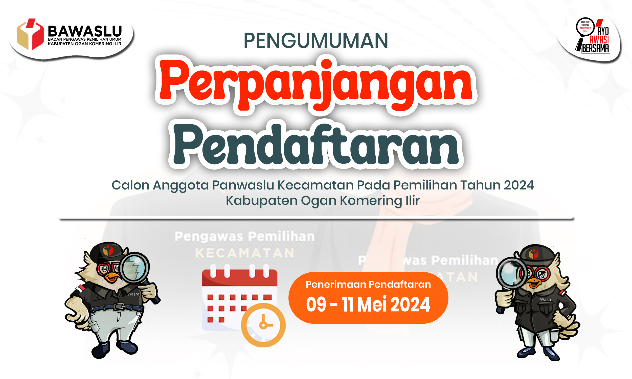 Pengumuman Perpanjangan Pendafaran