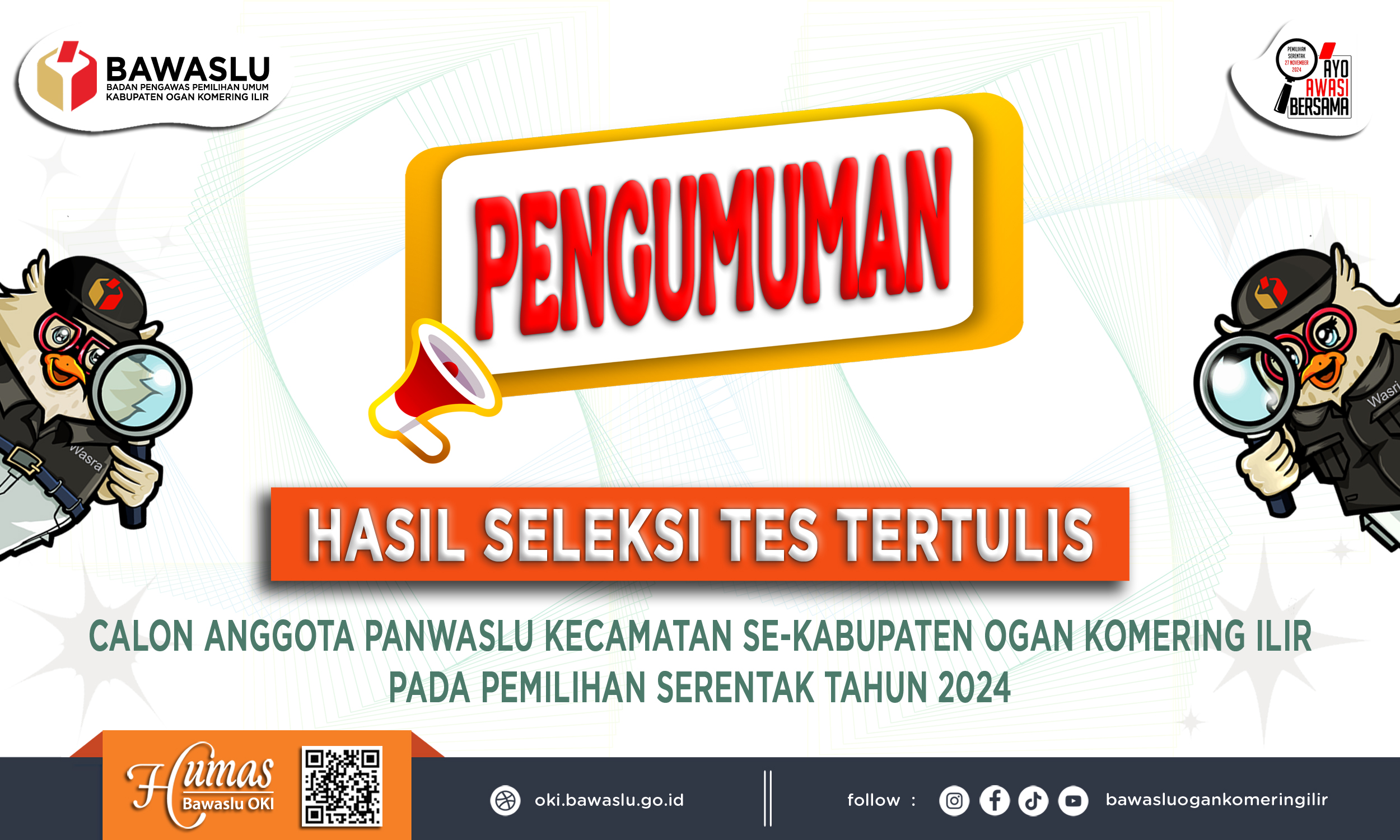 Pengumuman Hasil Seleksi Tes Tertulis