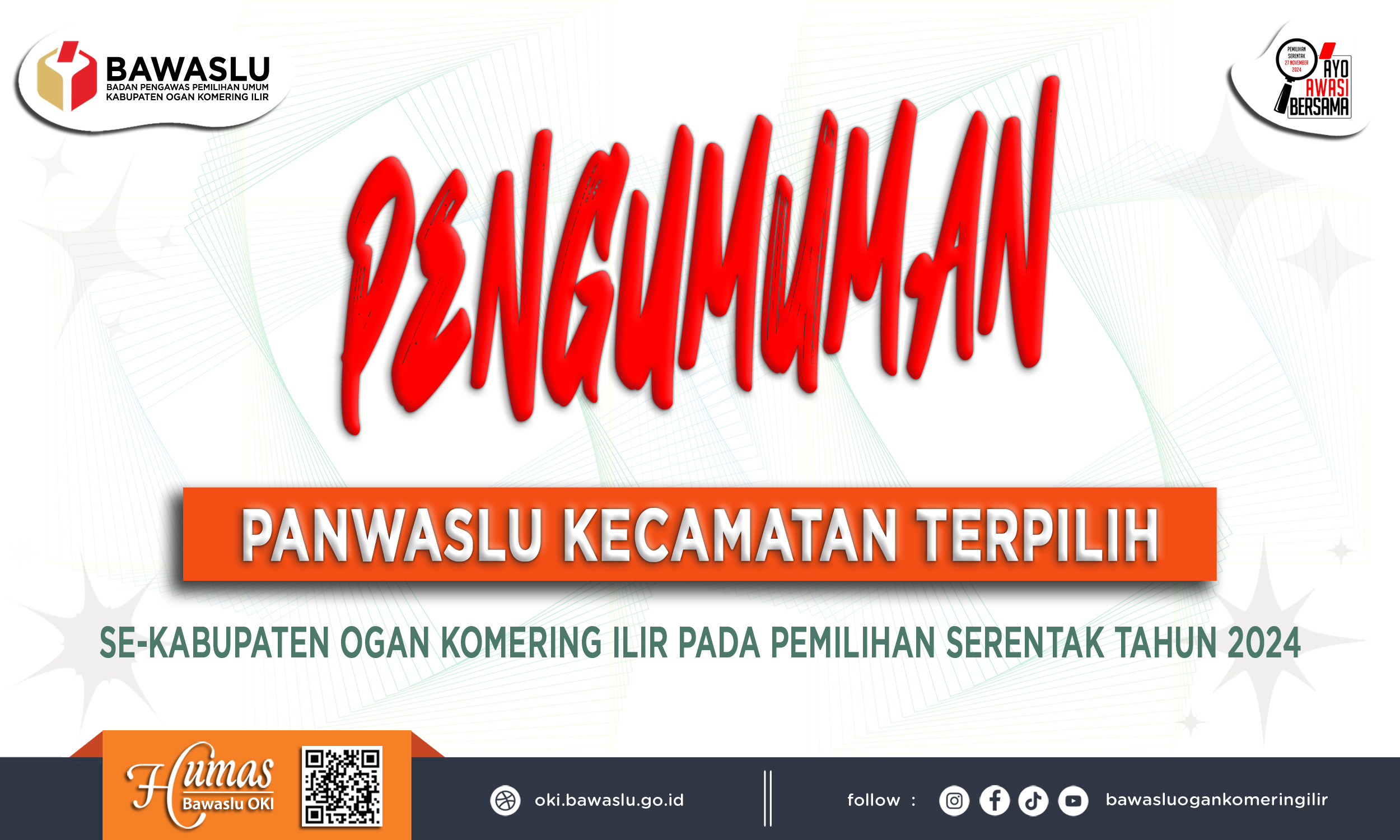 Nama-Nama Panwaslu Kecamatan Terpilih