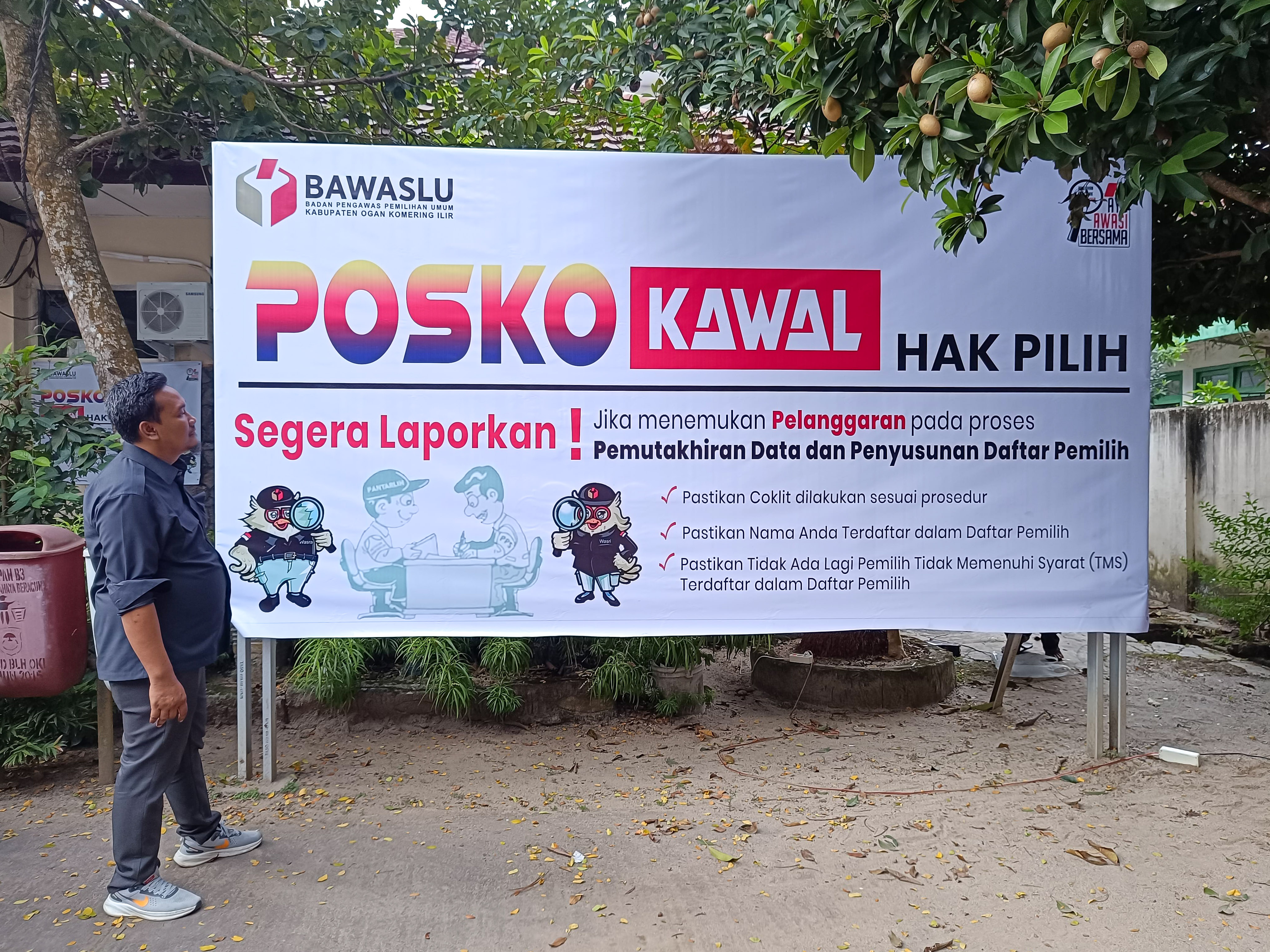 Banner POSKO KAWAL HAK PILIH