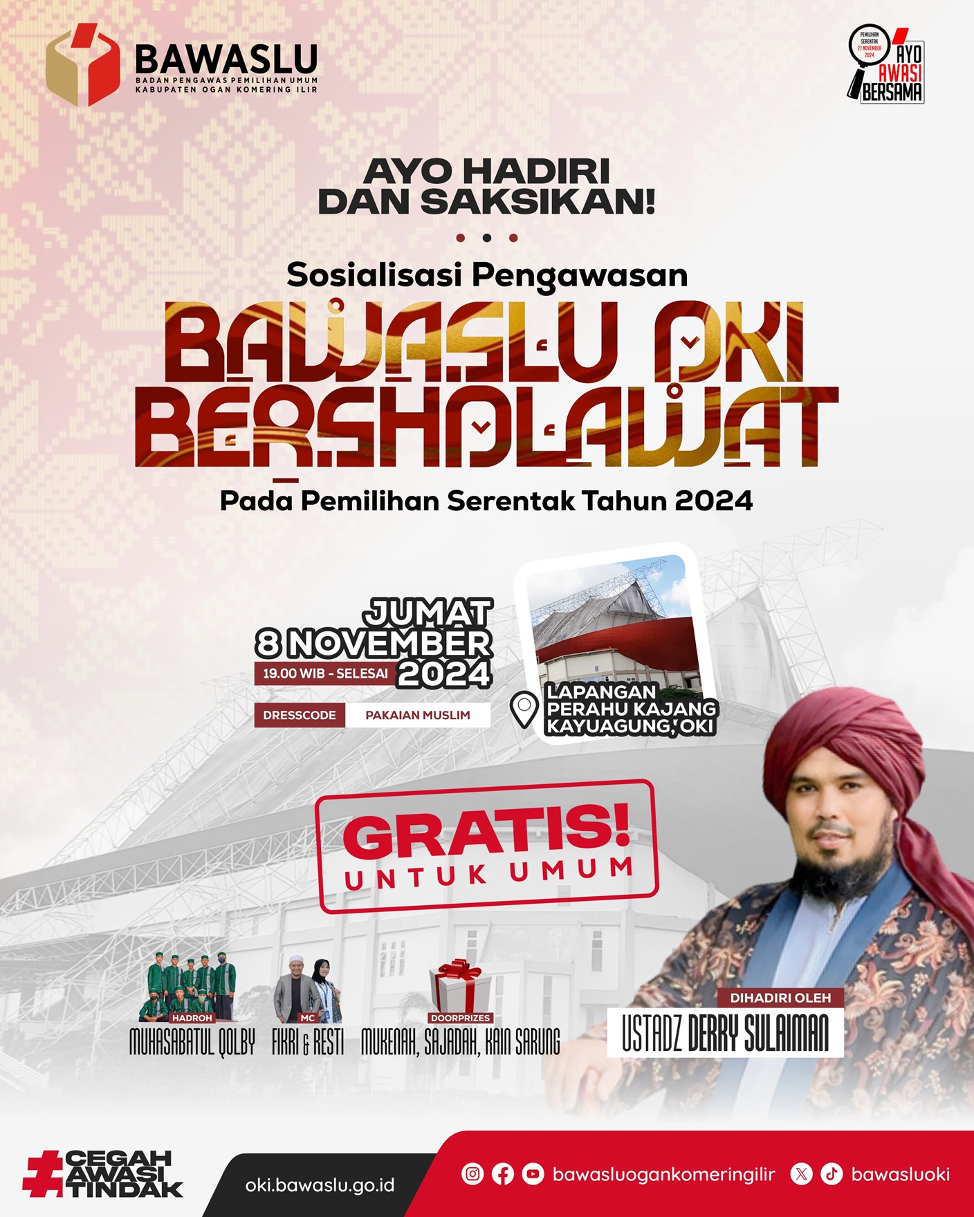 BAWASLU OKI BERSHOLAWAT