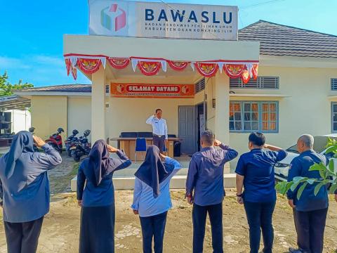 APEL PAGI BAWASLU OKI LATSAR CPNS