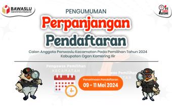 Pengumuman Perpanjangan Pendafaran